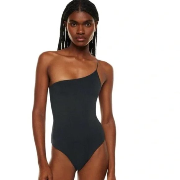 Aritzia Tops - NWT Aritzia Babaton Contour one shoulder bodysuit size M
